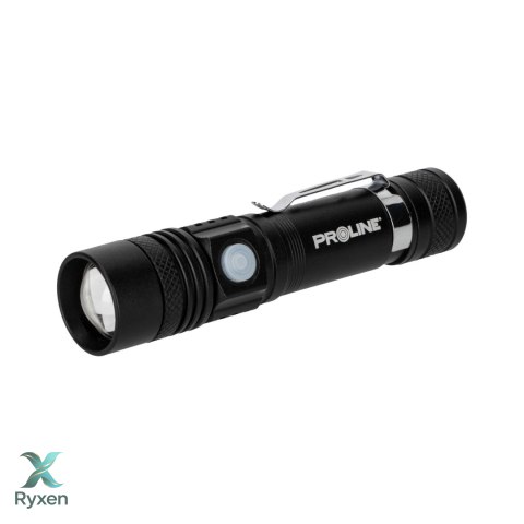 Latarka alu. usb-c, 260 lm, zoom, 3 tryby świecenia, proline Proline