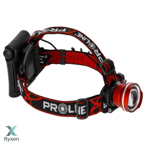 Latarka czołowa 300lm. alu., 4xaa, zoom, proline Proline