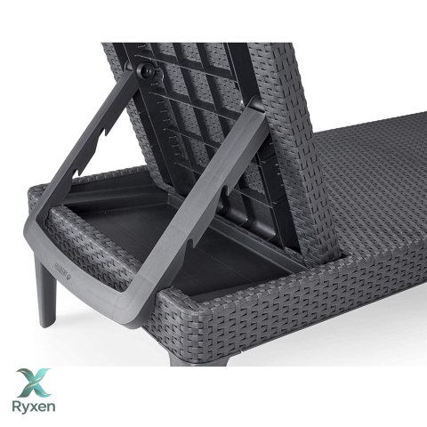 Leżak ogrodowy regulowany Jaipur Sun Lounger grafitowy Keter