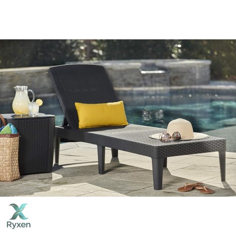 Leżak ogrodowy regulowany Jaipur Sun Lounger grafitowy Keter