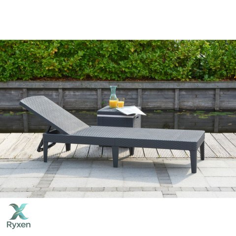 Leżak ogrodowy regulowany Jaipur Sun Lounger grafitowy Keter