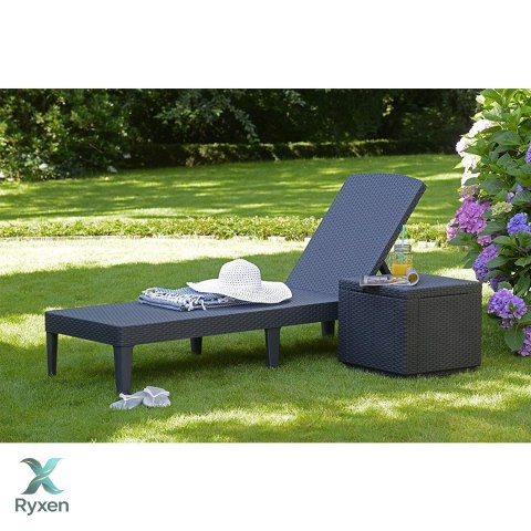 Leżak ogrodowy regulowany Jaipur Sun Lounger grafitowy Keter