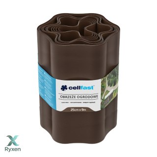 Obrzeże ogrodowe 25cm x 9m Cellfast brązowe CELLFAST