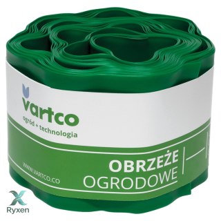 Obrzeże ogrodowe faliste 15cm x9m Vartco zielone Agaplast