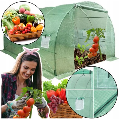Tunel Foliowy Ogrodowy Szklarnia 4x2,5x2m Folia 10m? UV-4 Premium LEAN
