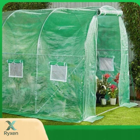 Tunel Foliowy Ogrodowy Szklarnia 4,5x2x2m Folia 9m? UV-4 Premium LEAN