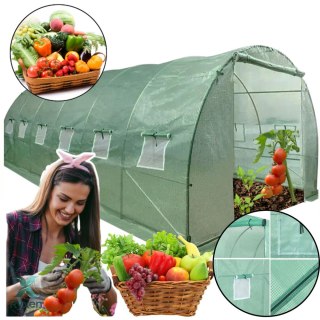 Tunel Foliowy Ogrodowy Szklarnia 6x3x2m Folia 18m? UV-4 Premium LEAN