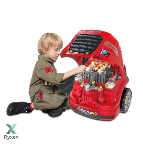 Zestaw Mechanika Ciężarówka Do Rozkręcania, Narzędzia Warsztat LEAN TOYS