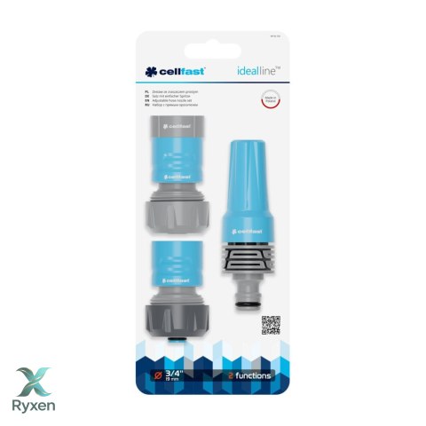 Zestaw ze zraszaczem prostym 3/4" IDEAL CELLFAST
