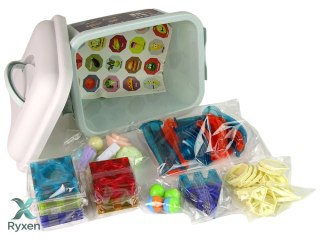 Zjeżdżalnia Dla Kulek Podświetlany Tor Klocki Magnetyczne 75 Elementów LEAN TOYS