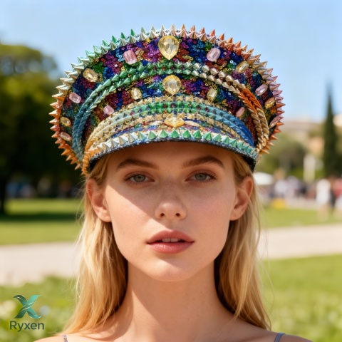 Zdobione nakrycie głowy idealne na festiwale