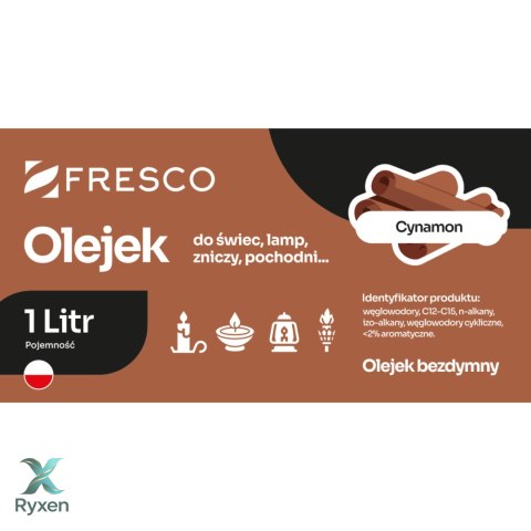 Paliwo olej do lamp, pochodni i świec 1,0L CYNAMON AiG