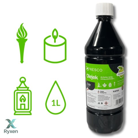 Paliwo olej do lamp, pochodni i świec 1,0L JABŁKO AiG