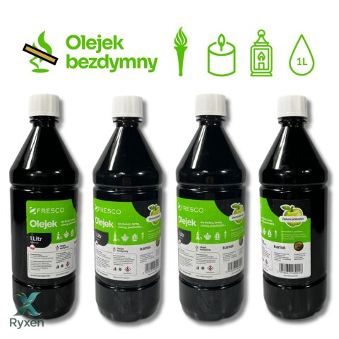 Paliwo olej do lamp, pochodni i świec 1,0L JABŁKO AiG