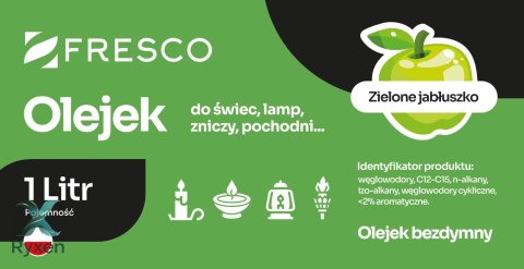 Paliwo olej do lamp, pochodni i świec 1,0L JABŁKO AiG