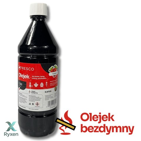 Paliwo olej do lamp, pochodni i świec 1,0L TRUSKAWKA AiG