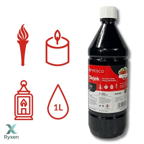 Paliwo olej do lamp, pochodni i świec 1,0L TRUSKAWKA AiG