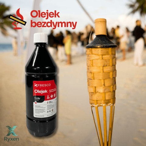 Paliwo olej do lamp, pochodni i świec 1,0L TRUSKAWKA AiG