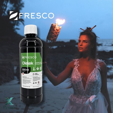 Paliwo olej do lamp, pochodni i świec 500ml JABŁKO Fresco