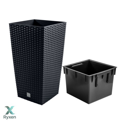 Doniczka z wkładem Rato Square DRTS265 antracyt Prosperplast