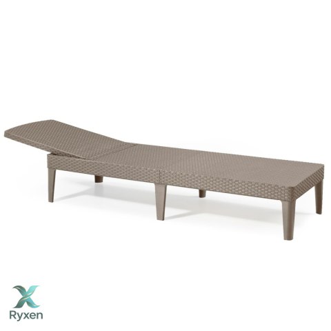Leżak ogrodowy regulowany Jaipur Sun Lounger cappuccino Keter