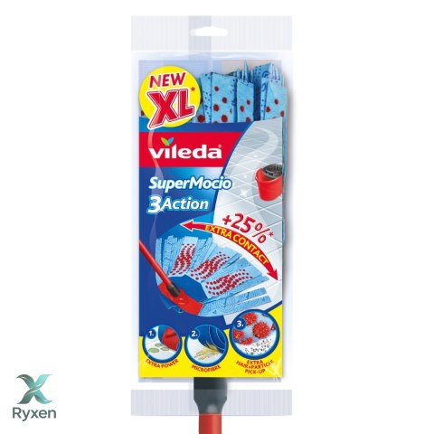 Mop z drążkiem Vileda SuperMocio 3Action Velour Vileda