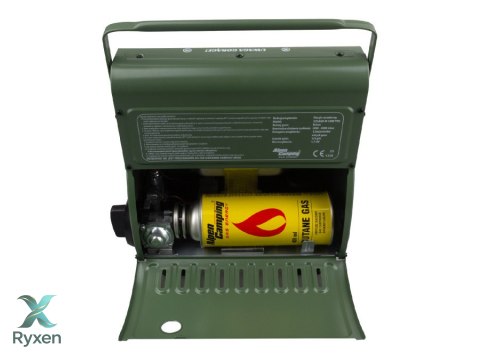 Przenośny piecyk gazowy Alpen Camping, 2w1, zużycie gazu 124g/h, zapłon piezoelektryczny, ICELAND IK-1000 PRO INKO-TIME