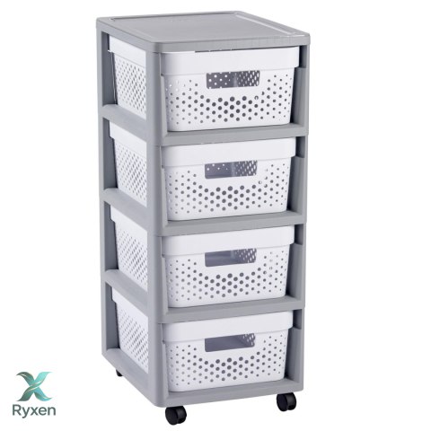 Regał ażurowy Curver 4x11L Infinity biały Curver