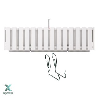 Skrzynka balkonowa z hakami Boardee Fencycase DDEF600W biała Prosperplast