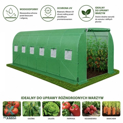 Tunel Ogrodowy Foliowy Szklarnia Na Warzywa PRO Stelaż 25MM 10x3x2M 30M? LEAN