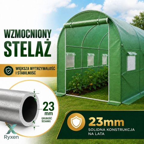 Tunel Ogrodowy Foliowy Szklarnia Na Warzywa PRO Stelaż 25MM 10x3x2M 30M? LEAN