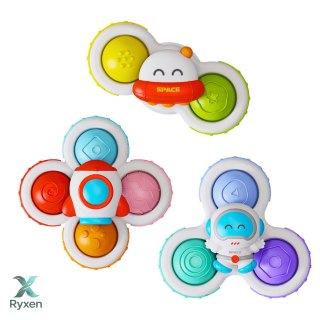 Zabawki Dla Malucha Spinnery Sensoryczne Z Przyssawką Pop-It Kolorowe 3szt. LEAN TOYS