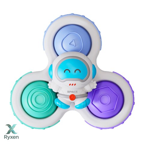 Zabawki Dla Malucha Spinnery Sensoryczne Z Przyssawką Pop-It Kolorowe 3szt. LEAN TOYS