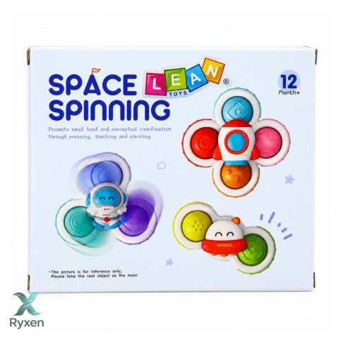 Zabawki Dla Malucha Spinnery Sensoryczne Z Przyssawką Pop-It Kolorowe 3szt. LEAN TOYS