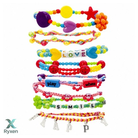Zestaw Do Tworzenia Biżuterii w Walizce Koraliki Zawieszki Literki 1000 el. LEAN TOYS