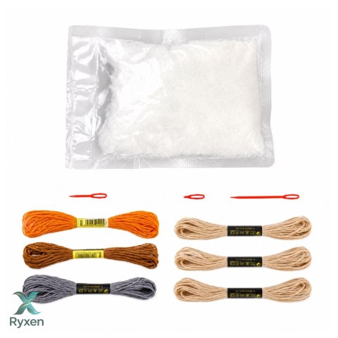 Zestaw Kreatywny Pluszaki Do Szycia Filcowe Zwierzęta Leśne DIY 6 szt. LEAN TOYS