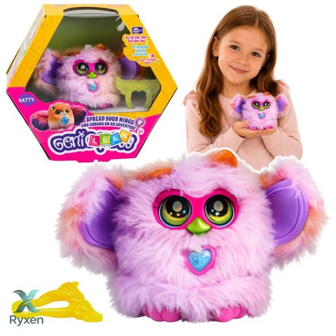 Zwierzak Interaktywny Stworek Genie Pets Światła Dźwięk Zawieszka Fioletowy LEAN TOYS