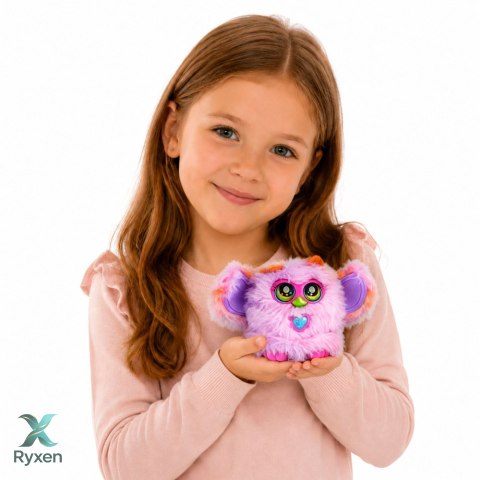 Zwierzak Interaktywny Stworek Genie Pets Światła Dźwięk Zawieszka Fioletowy LEAN TOYS