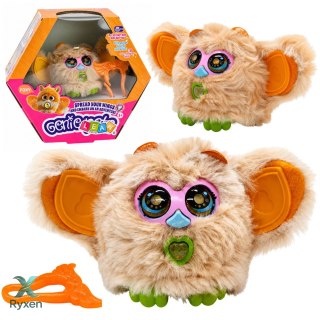 Zwierzak Interaktywny Stworek Genie Pets Światła Dźwięki Zawieszka Beżowy LEAN TOYS