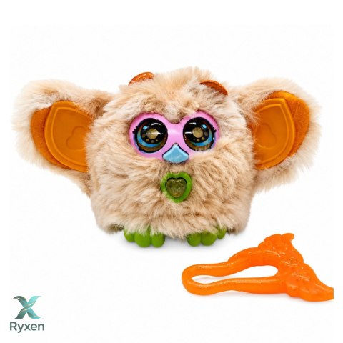 Zwierzak Interaktywny Stworek Genie Pets Światła Dźwięki Zawieszka Beżowy LEAN TOYS