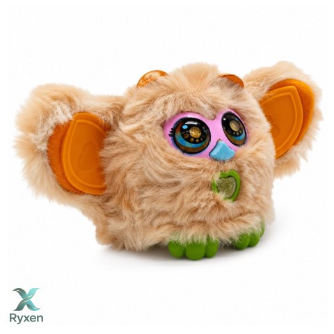 Zwierzak Interaktywny Stworek Genie Pets Światła Dźwięki Zawieszka Beżowy LEAN TOYS