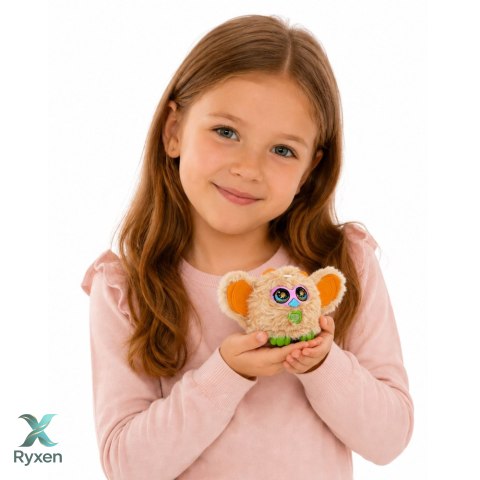 Zwierzak Interaktywny Stworek Genie Pets Światła Dźwięki Zawieszka Beżowy LEAN TOYS