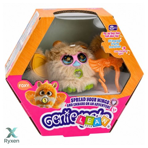 Zwierzak Interaktywny Stworek Genie Pets Światła Dźwięki Zawieszka Beżowy LEAN TOYS