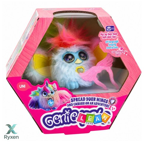 Zwierzak Interaktywny Stworek Genie Pets Światła Dźwięki Zawieszka Kolorowy LEAN TOYS
