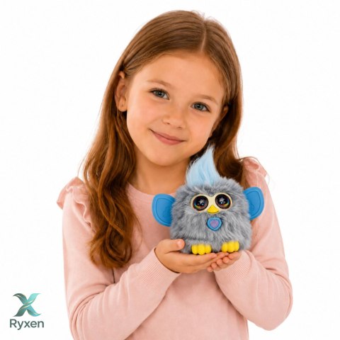 Zwierzak Interaktywny Stworek Genie Pets Światła Dźwięki Zawieszka Szary LEAN TOYS