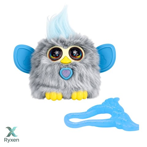 Zwierzak Interaktywny Stworek Genie Pets Światła Dźwięki Zawieszka Szary LEAN TOYS