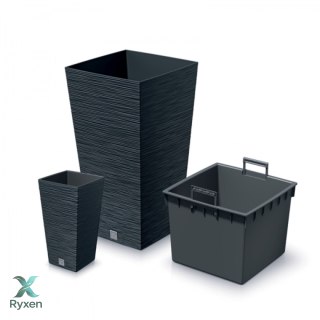 Doniczka FURU SQUARE DFSH265 - antracytowy Prosperplast