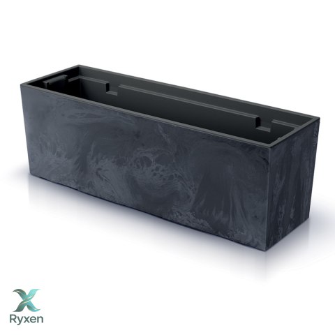 Doniczka URBI CASE BETON EFFECT DUC600E - antracytowy Prosperplast