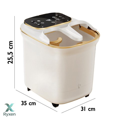 Masażer do stóp wodny hydromasażer nóg podgrzewany głowice rolki lcd 500w er1111 RTO