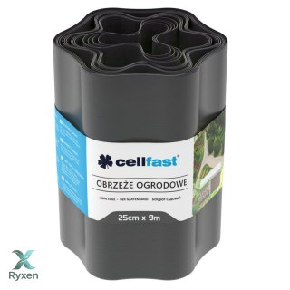 Obrzeże ogrodowe 25cm x 9m Cellfast grafitowe CELLFAST